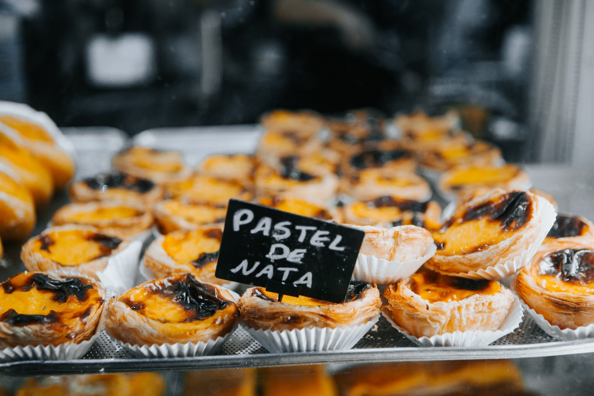 Traditional Portuguese pastel de nata