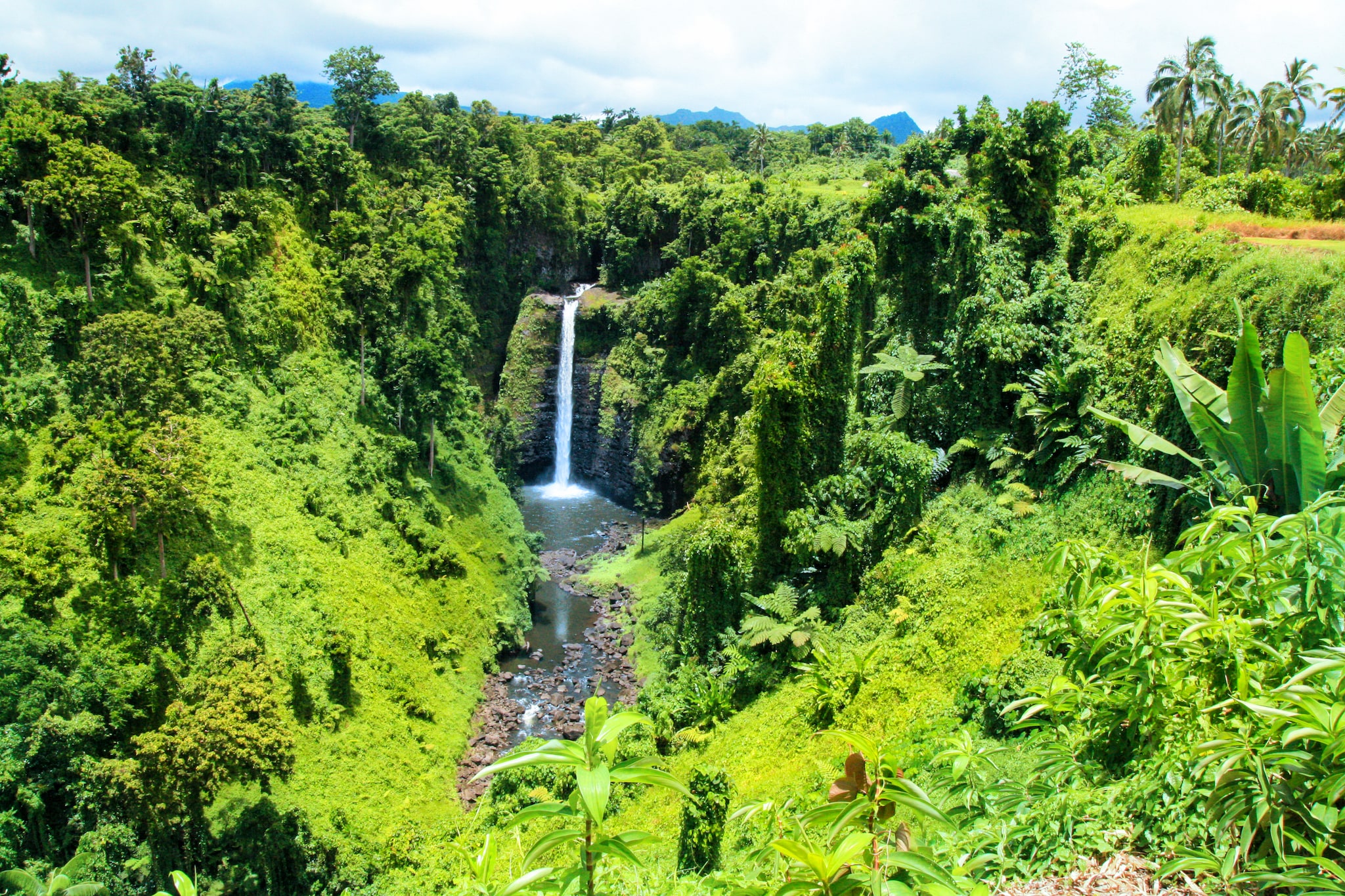 Sopoaga Falls in Samoa