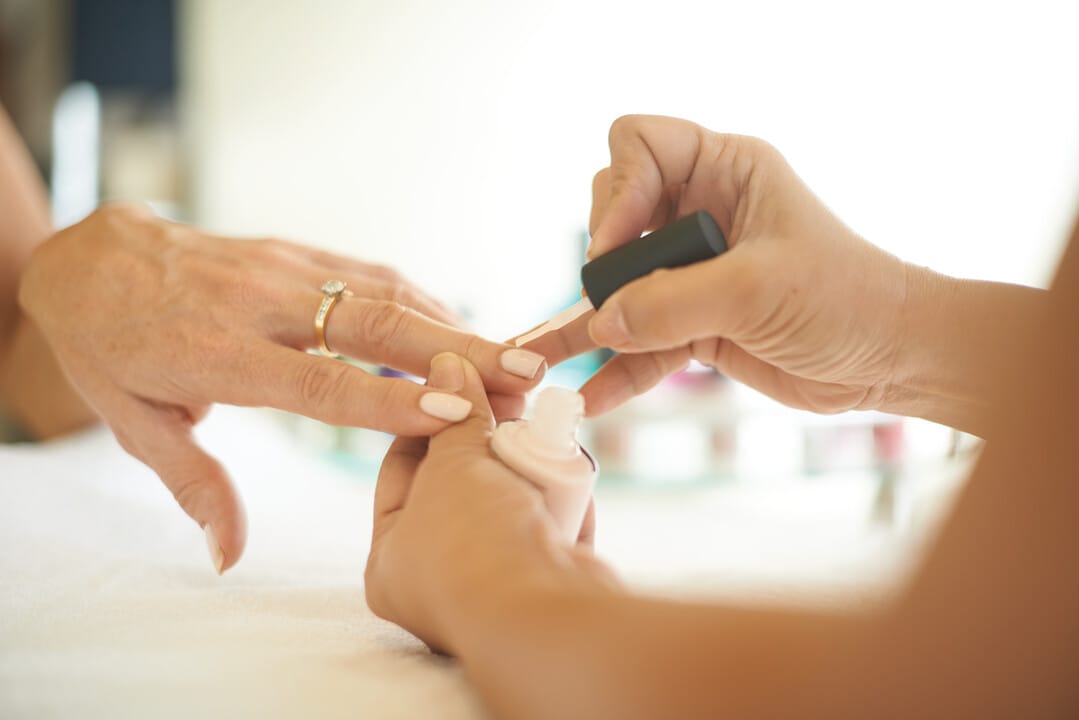 Manicure available in the Oasis Spa onboard Iona