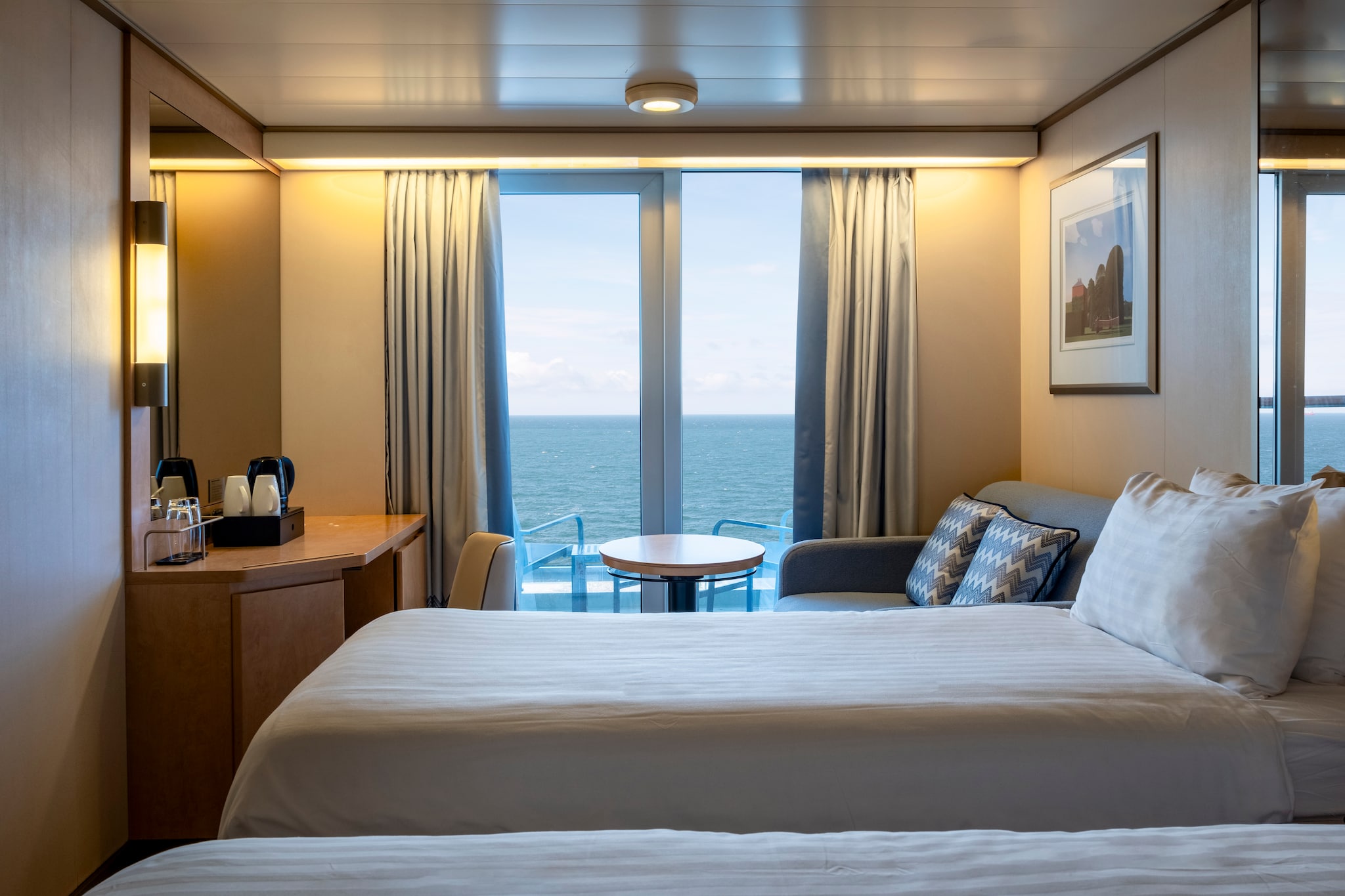Deluxe Balcony Cabin onboard Arcadia