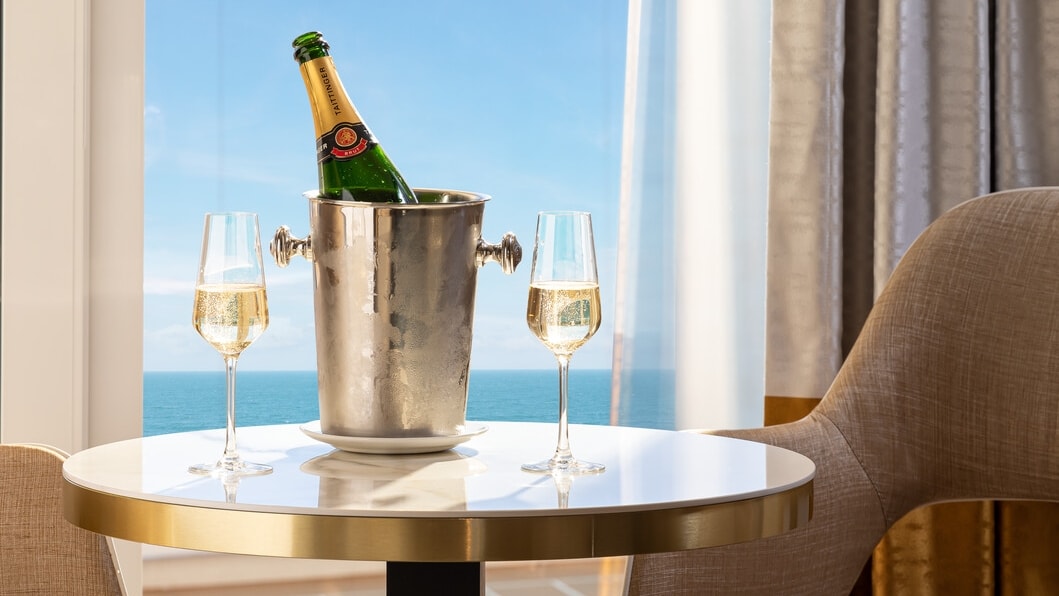 Celebrate in style with champagne delivered to your cabin