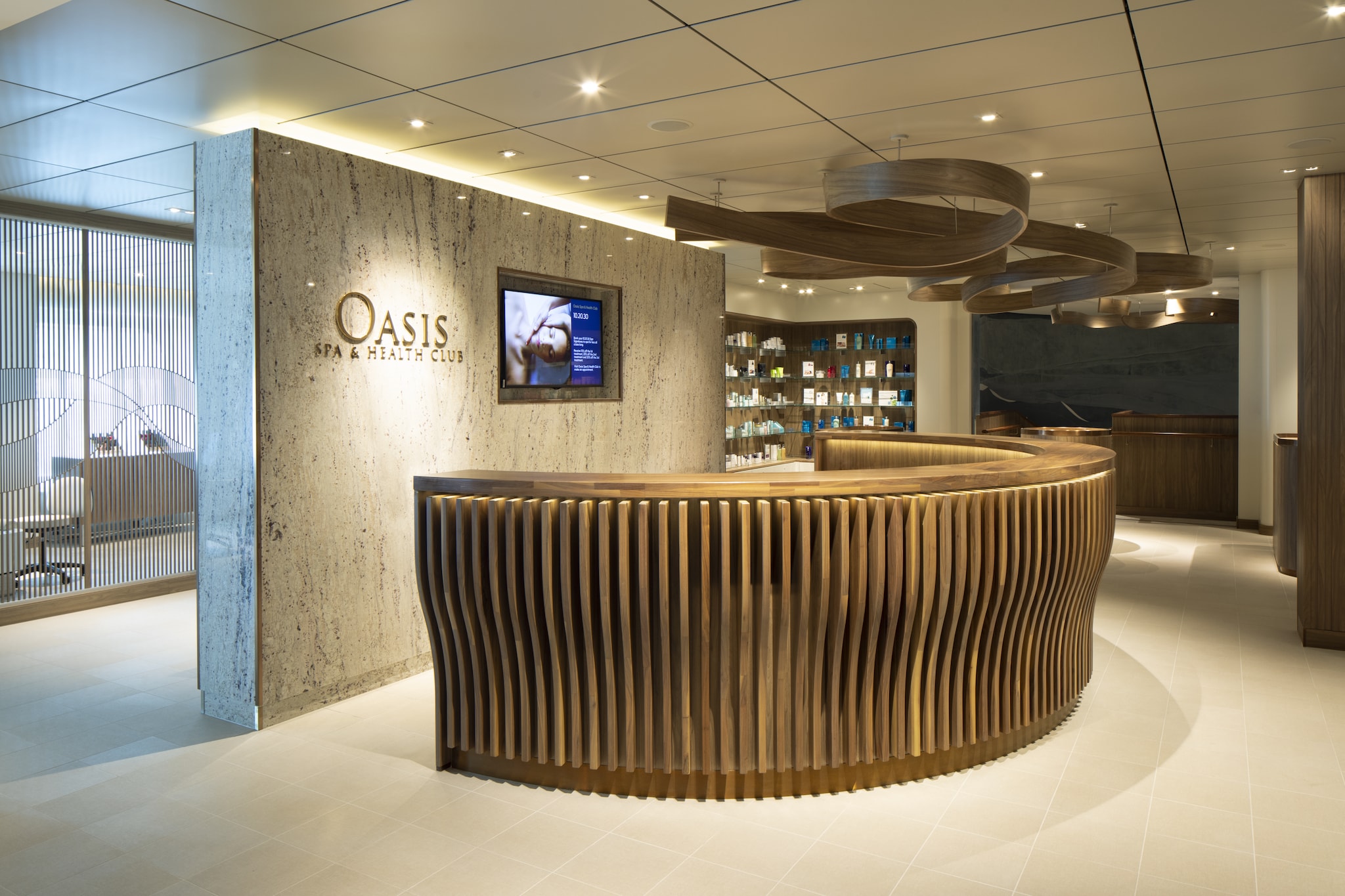 Iona's spa reception