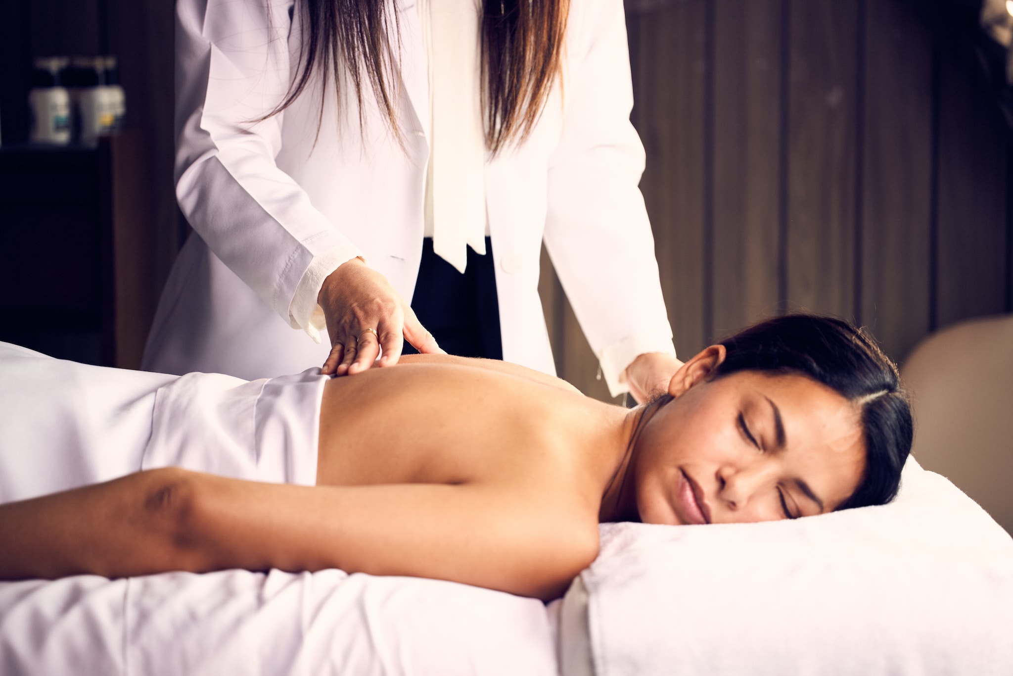 Acupuncture, available in the Oasis Spa