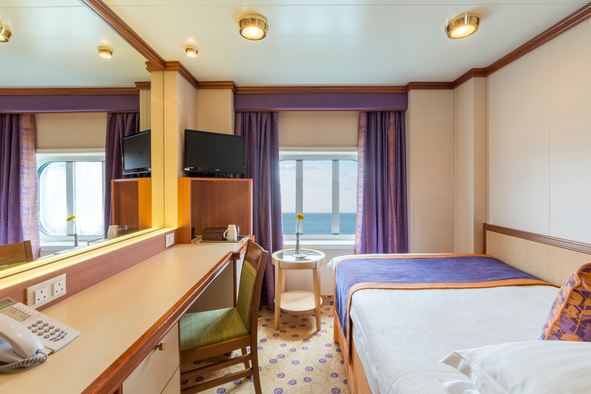 A Single sea view cabin on Ventura