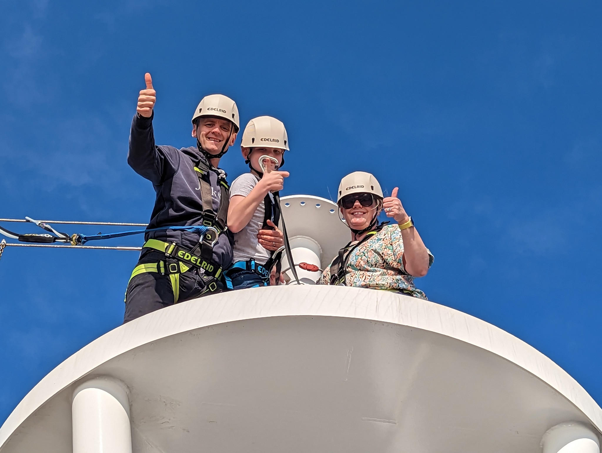 Marc, William and Jessica taking on the Altitude Skywalk
