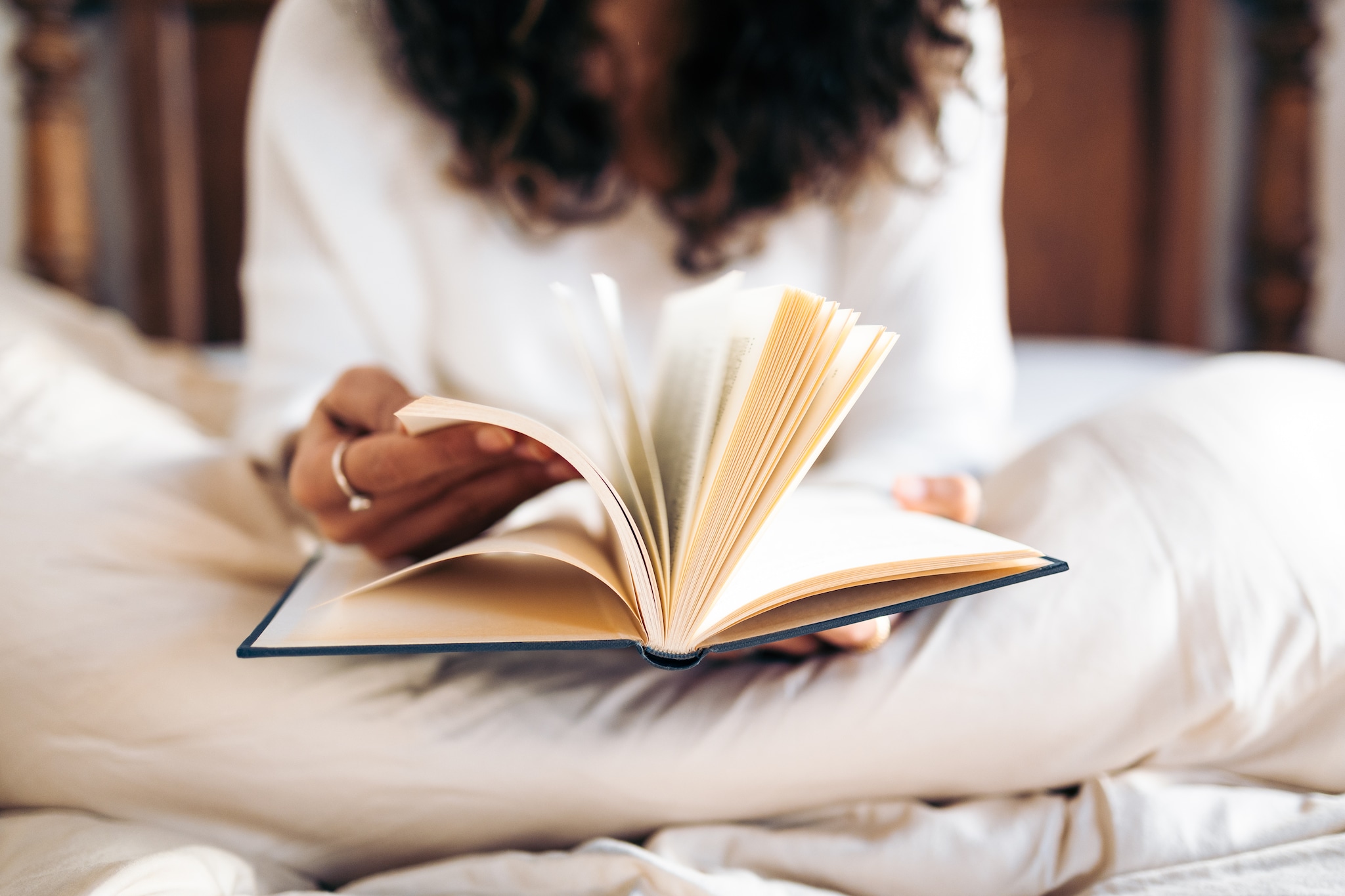 Reading will help you relax before bed