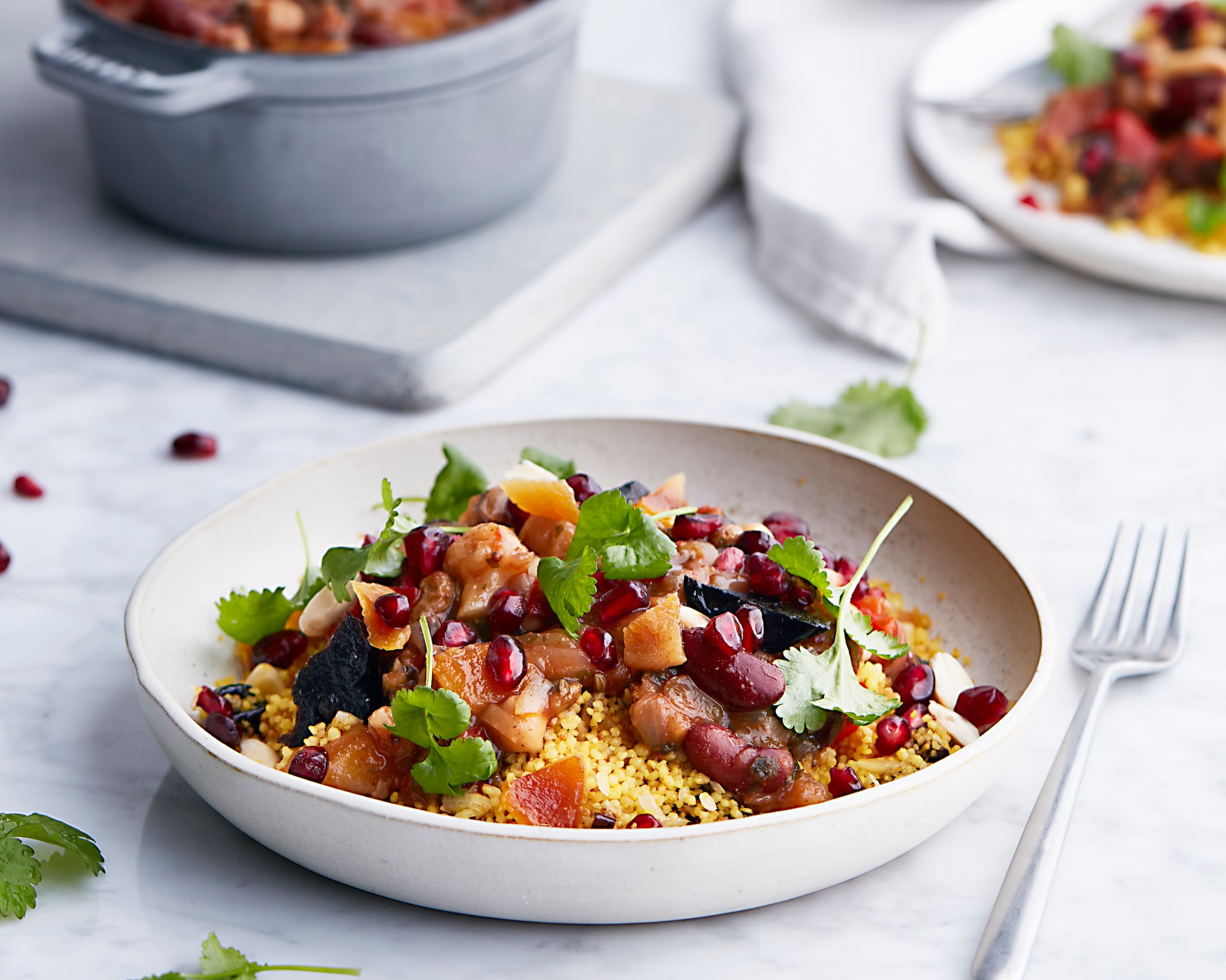 Vegan Moroccan Tagine available in the main dining rooms on board