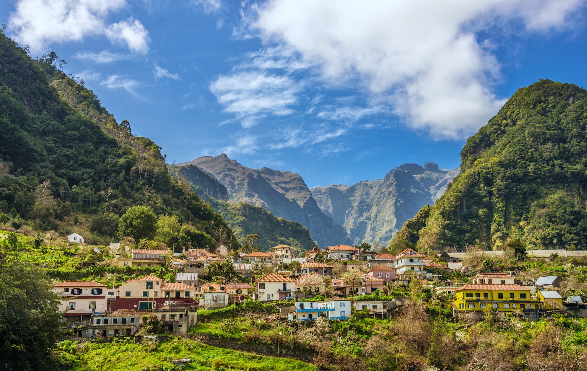Beautiful rural Madeira landscape.
