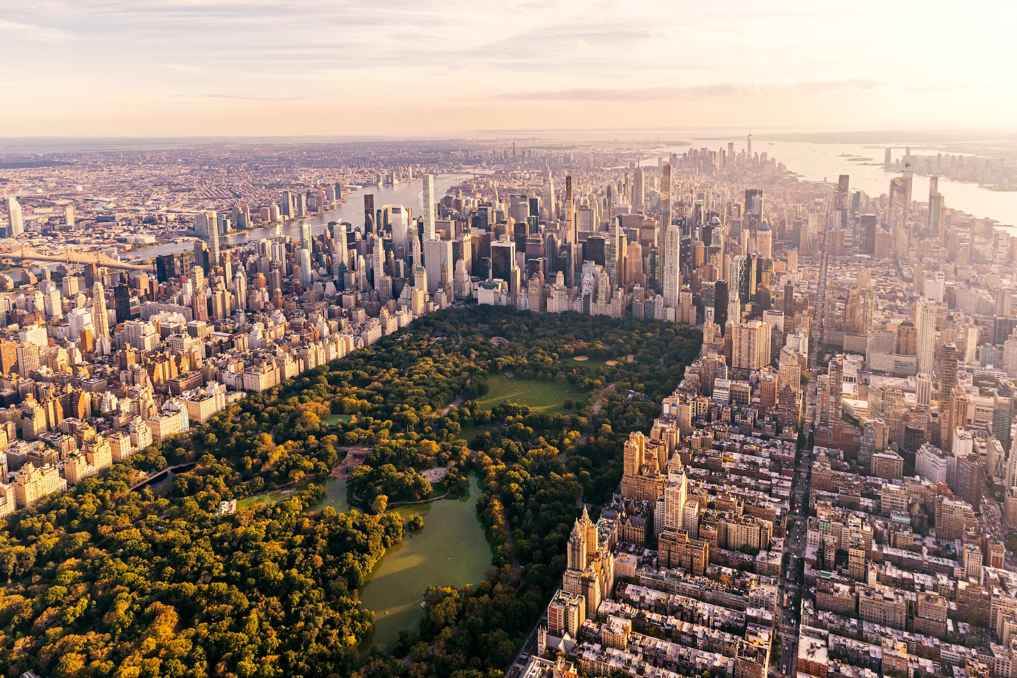 Central Park and Manhattan, New York, USA