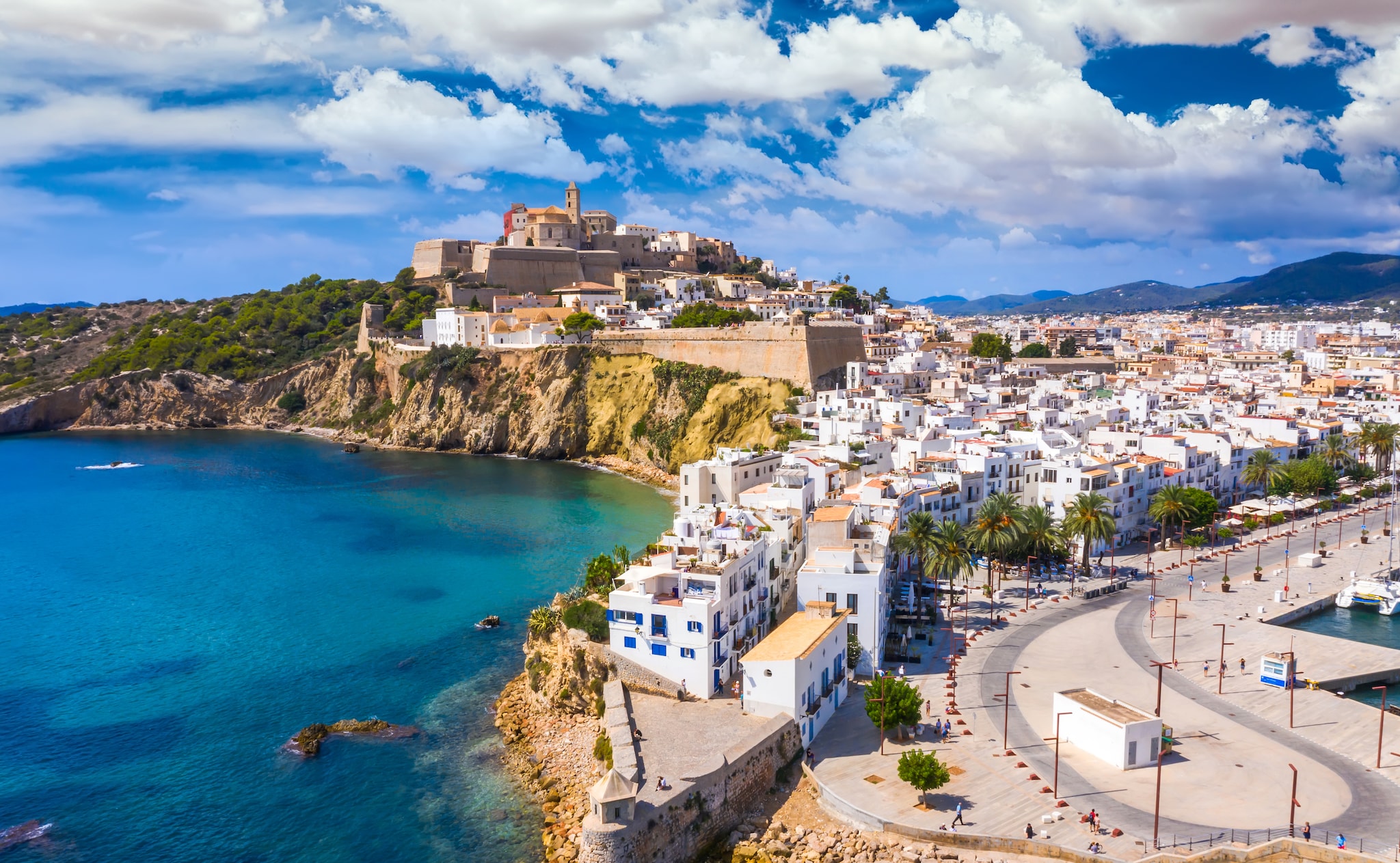 The Ibiza citadel (Dalt Vila) is built around the castle
