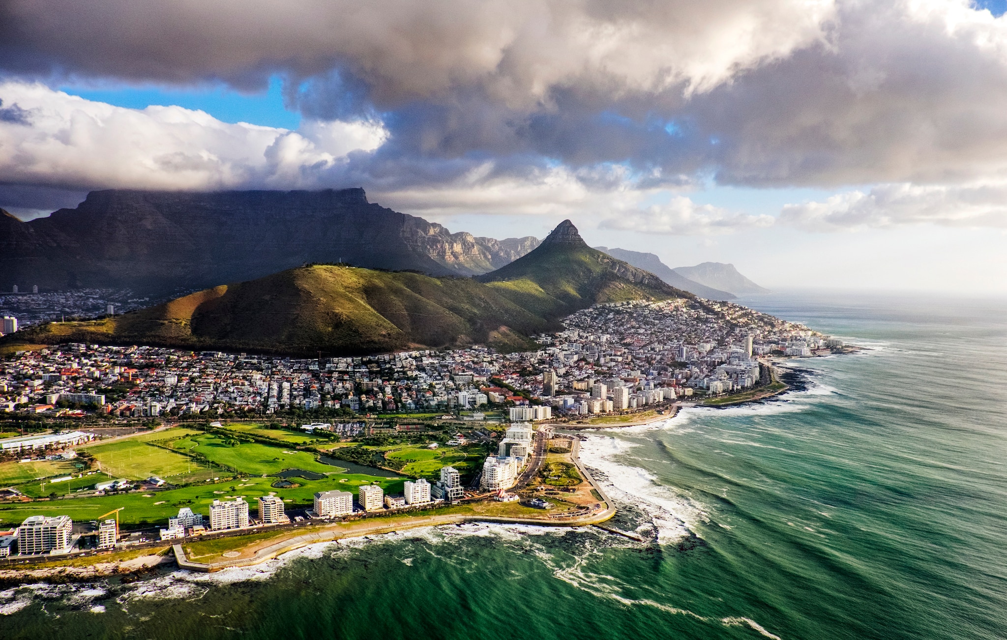 Sprawling view of Cape Town