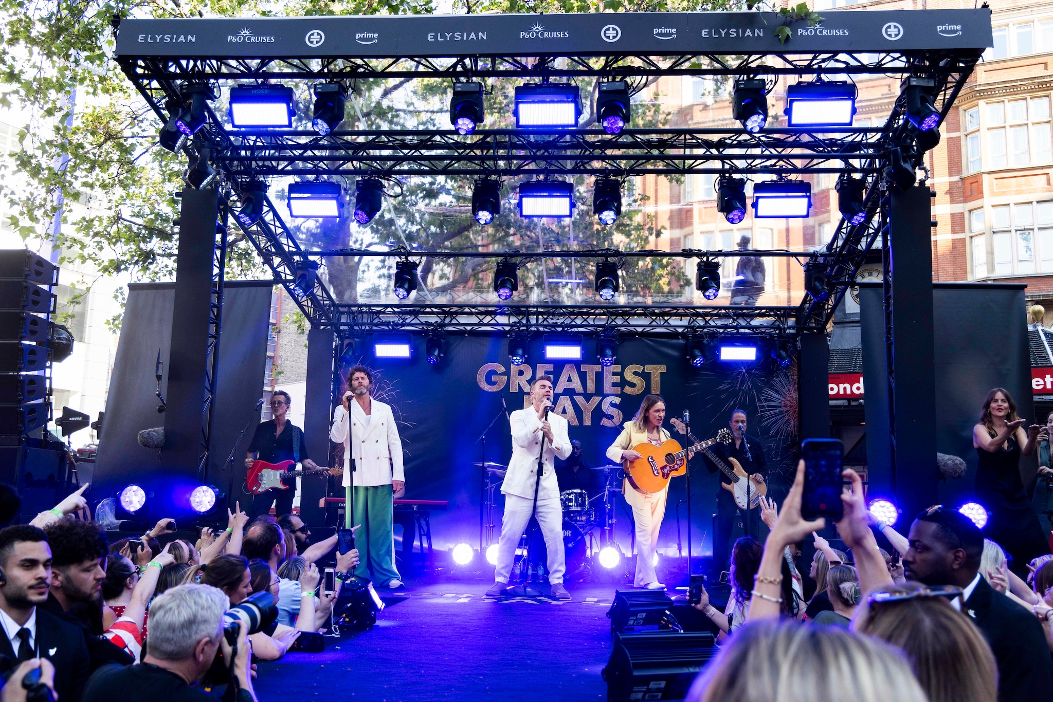 Take That performance. Photography by Christopher Ison
