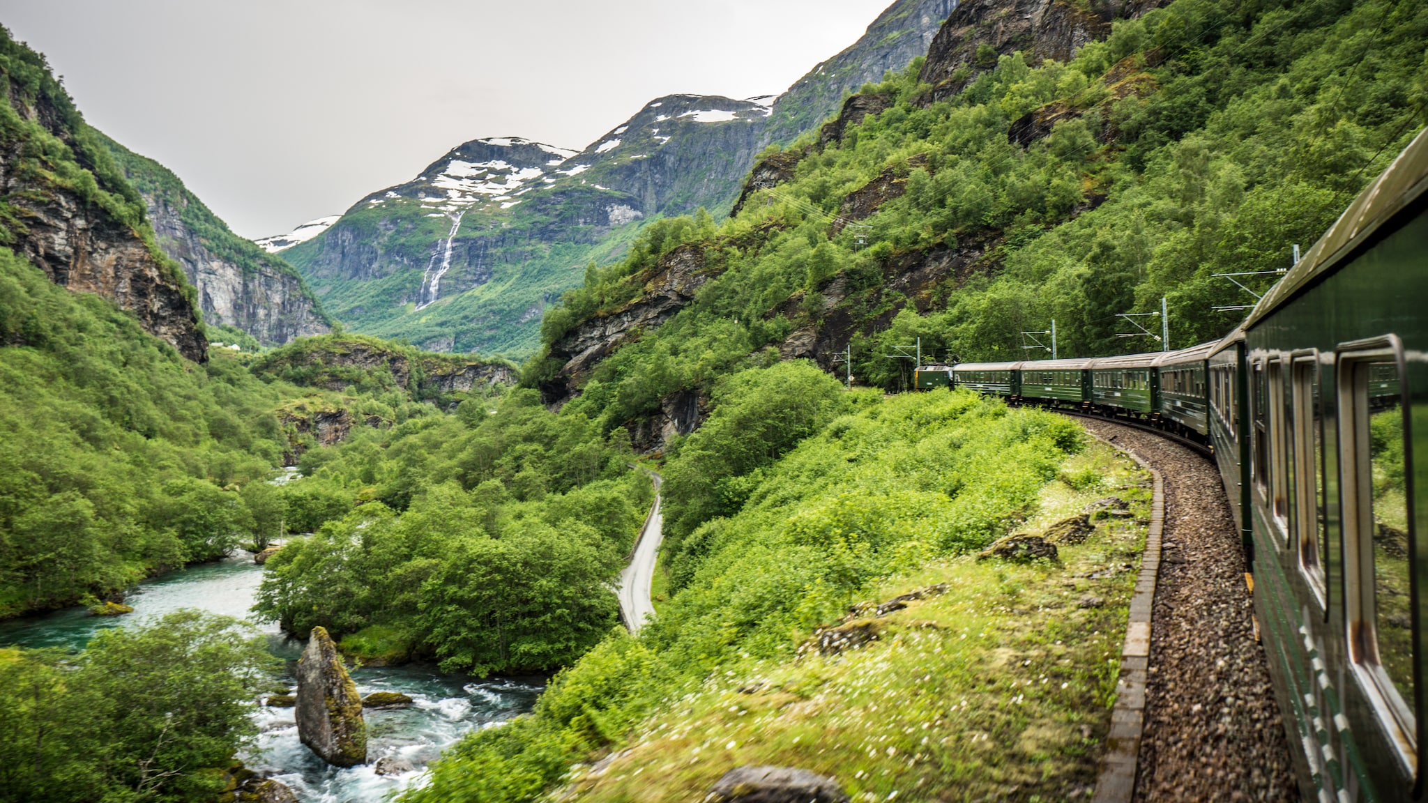 It is an unbelievably beautiful place in the world. You also can see and enjoy unbelievable human works for the railway.