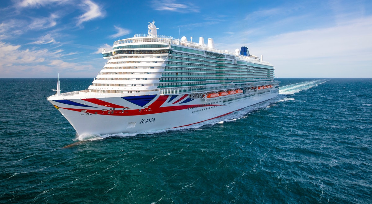 P&O Cruises ship Iona sailing at sea