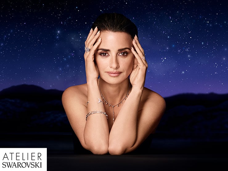 Penelope Cruz advertising the Moonsun Collection for Atellier Swarovski