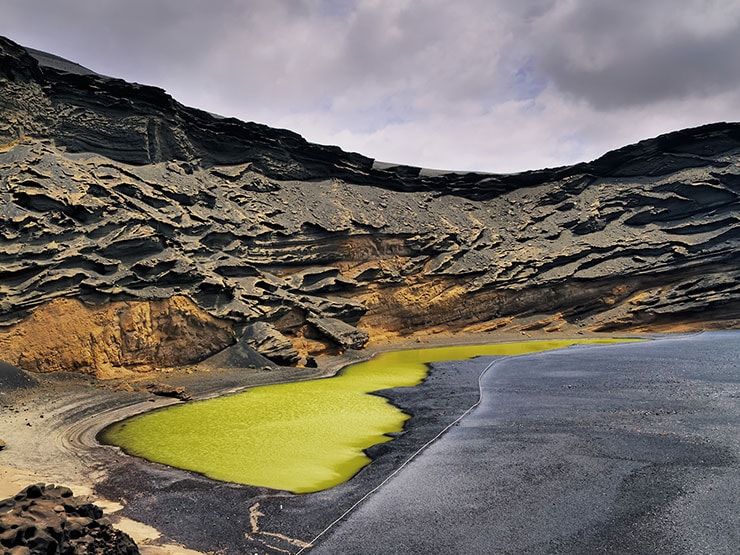 El Golfo Lagoon, Lanzarote, Canary Islands