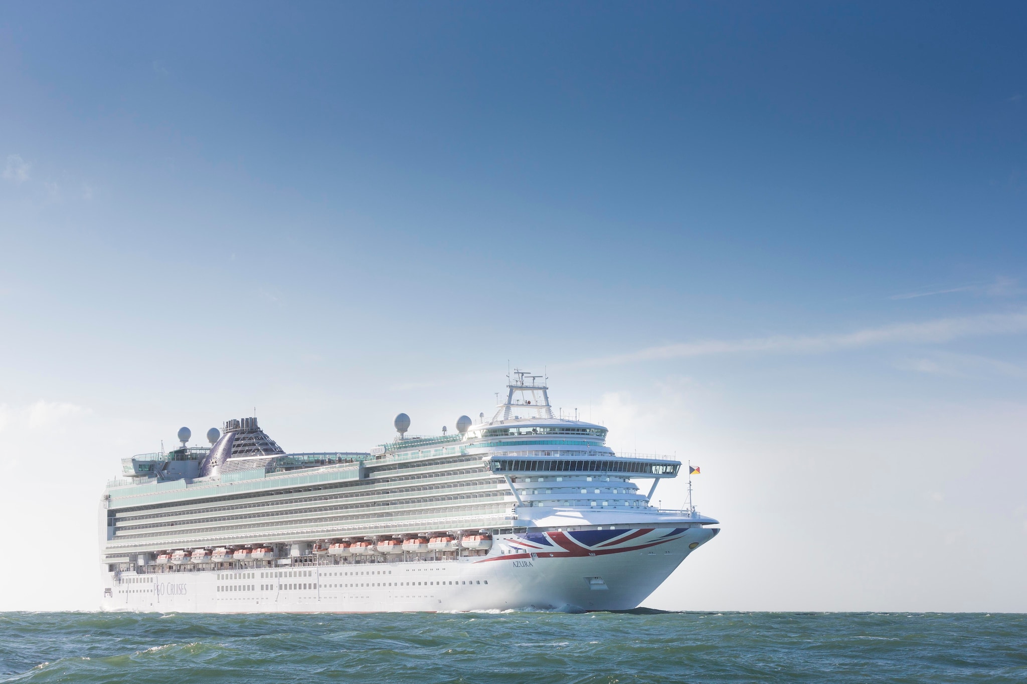 P&O Cruises Azura returns to Southampton after refit in Hamburg proudly showing off her new livery.
Picture date: Saturday April 18, 2015.
Photograph by Christopher Ison ©
07544044177
chris@christopherison.com
www.christopherison.com