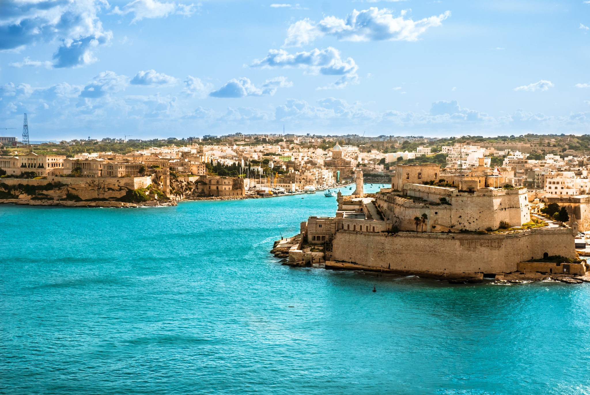 View to Vittoriosa Harbor from Valetta wall
