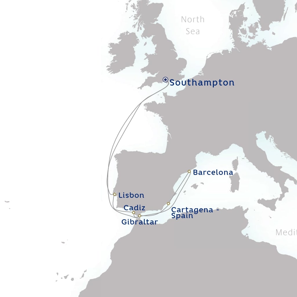 G504 Spain and Portugal Cruise 01 Mar 2025 P&O Cruises